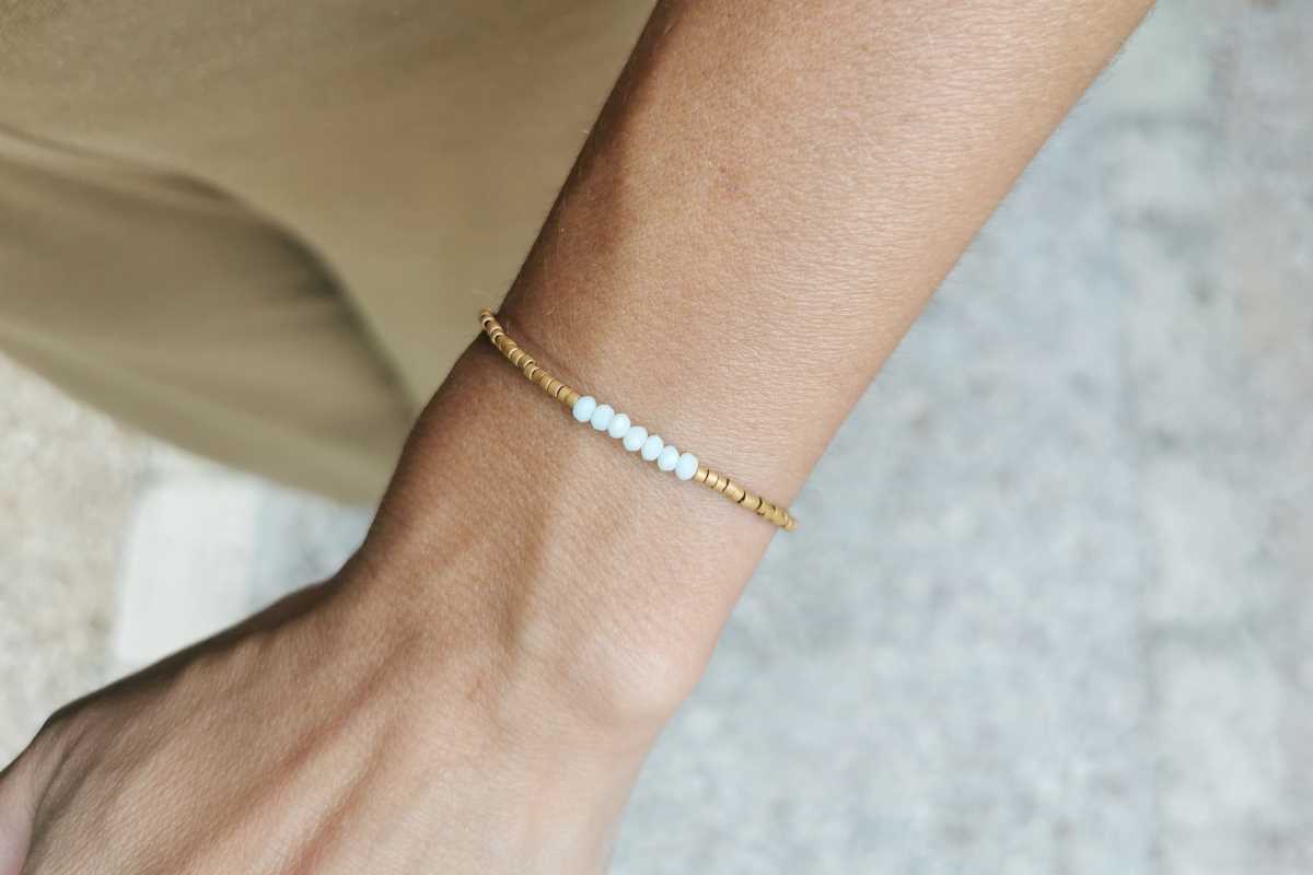 Think Happy Bracelets Gemstone Amazonite Refined 2