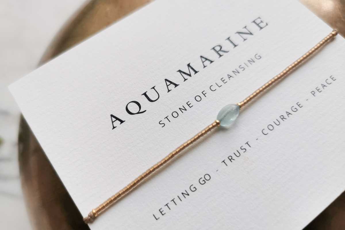 Think Happy Aquamarine Bracelet 4