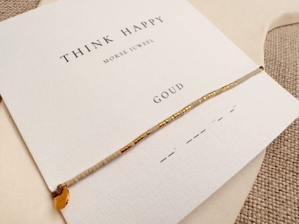 Morse Armband - GOUD