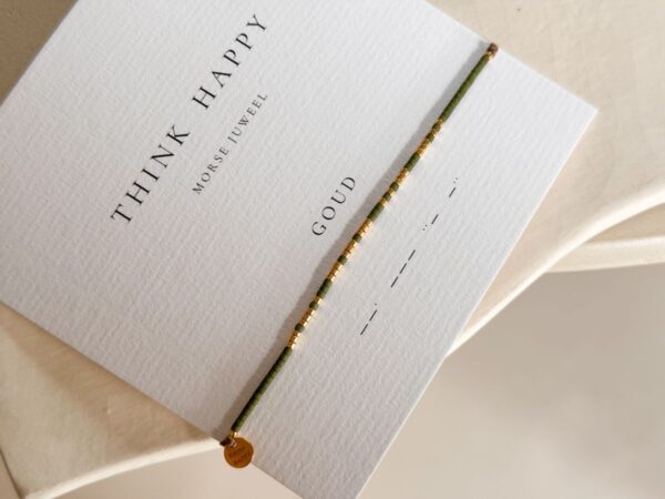 Morse Armband - GOUD