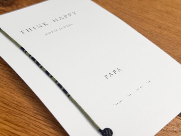 Morse Armband Mannen - GEPERSONALISEERD