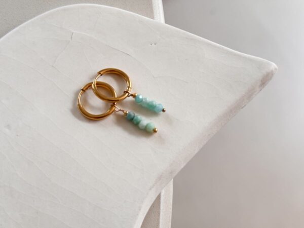 FINE Oorbellen - Amazonite