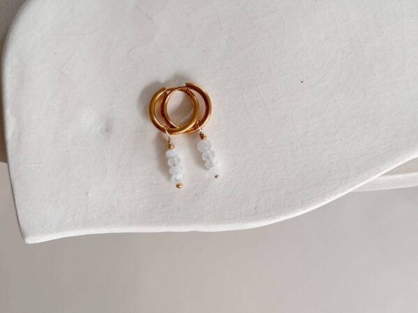 FINE Oorbellen - Moonstone