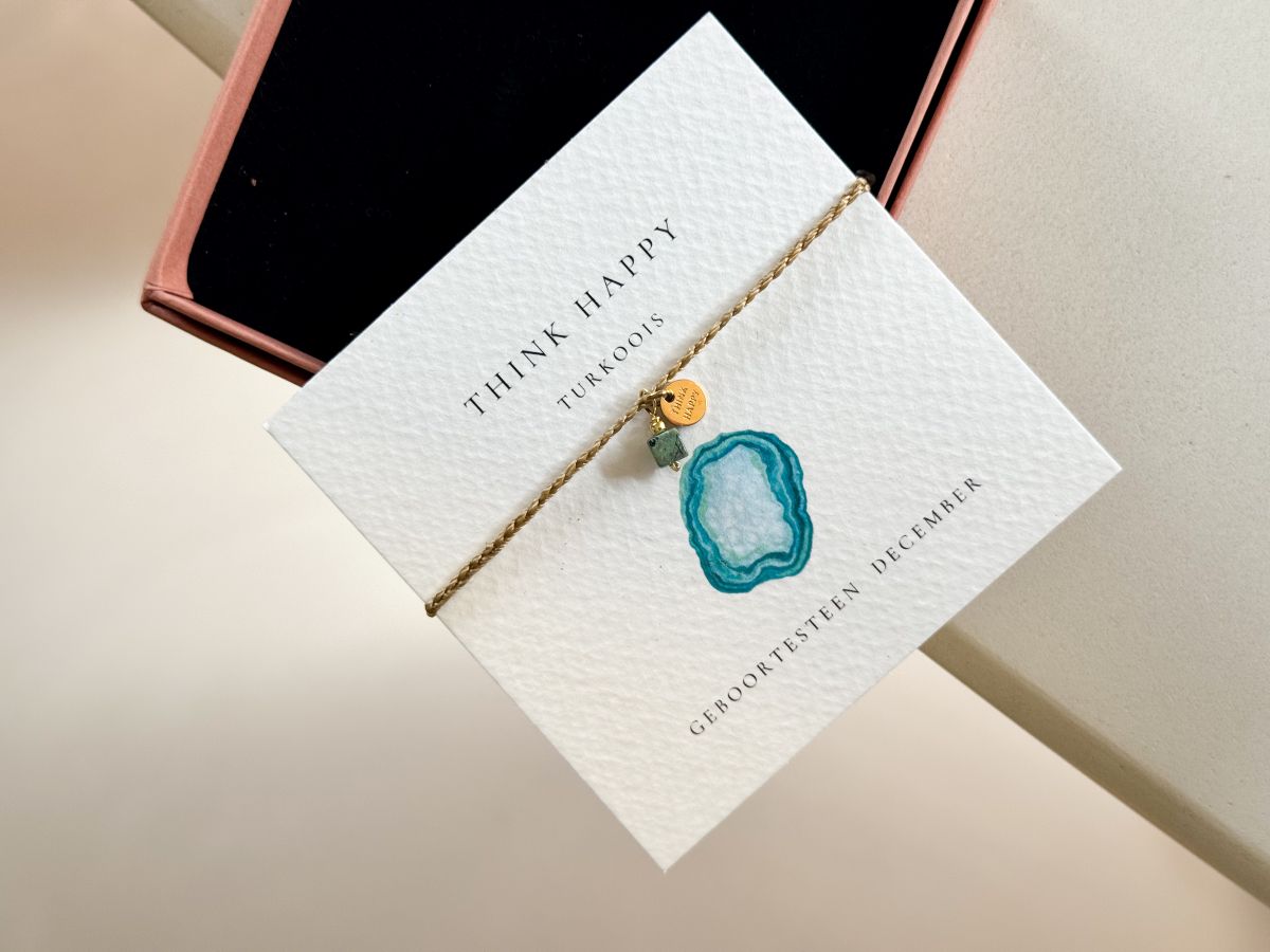 Geboortesteen Armband December Turkoois 2
