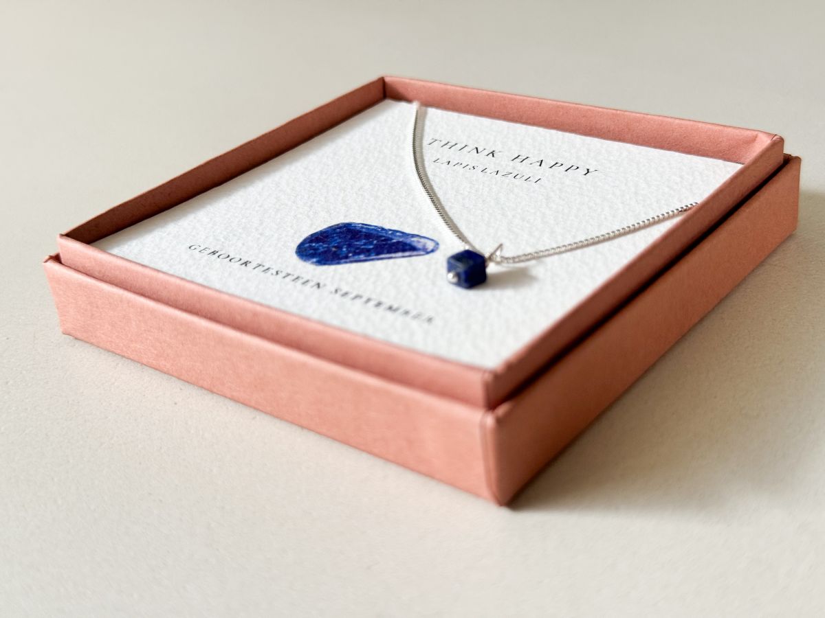 Geboortesteen Halsketting September Lapis Lazuli 3