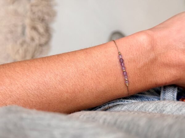 Geboortesteen Armband - Februari