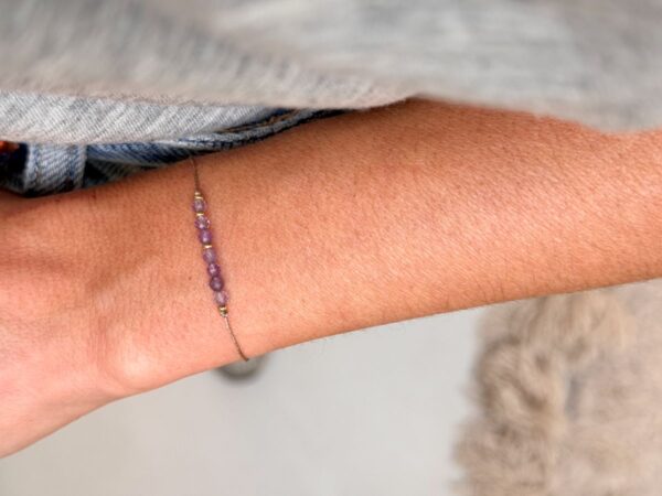 Geboortesteen Armband - Februari