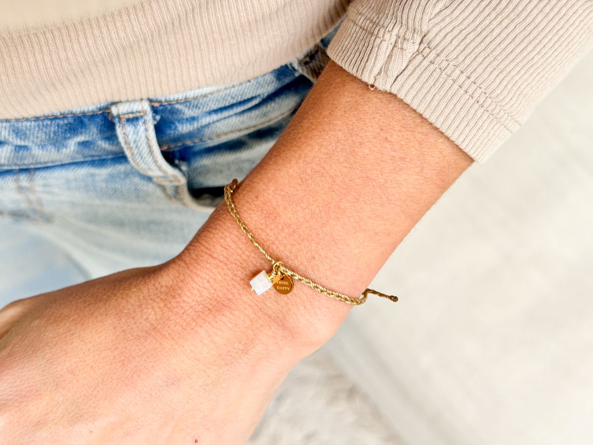 GEBOORTESTEEN April - Armband - Afbeelding 2